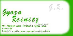 gyozo reinitz business card